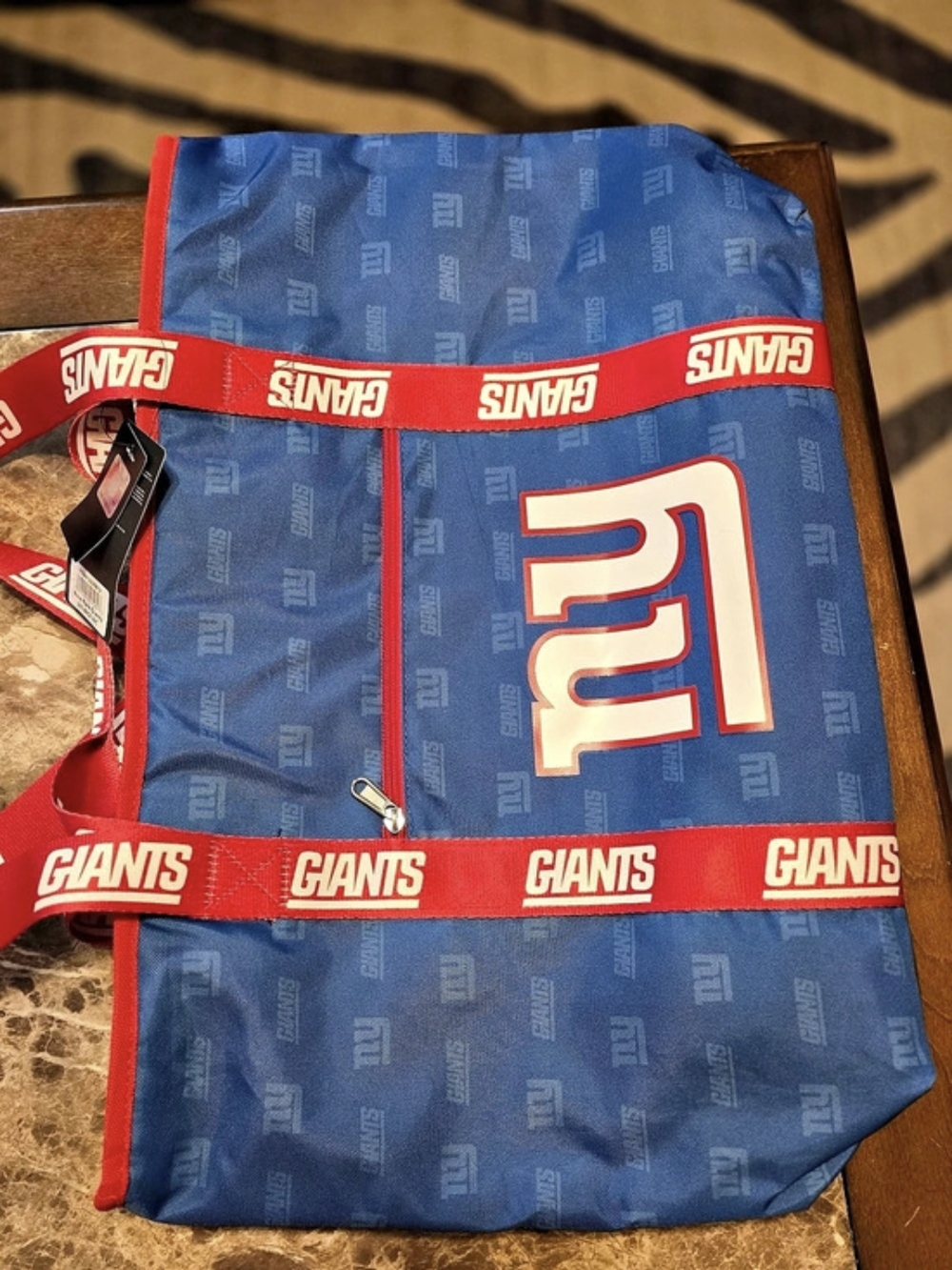 Logo Brands New York Giants Gameday Insulated Tote Blue & Red